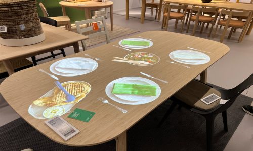 Dining table Projection mapping
